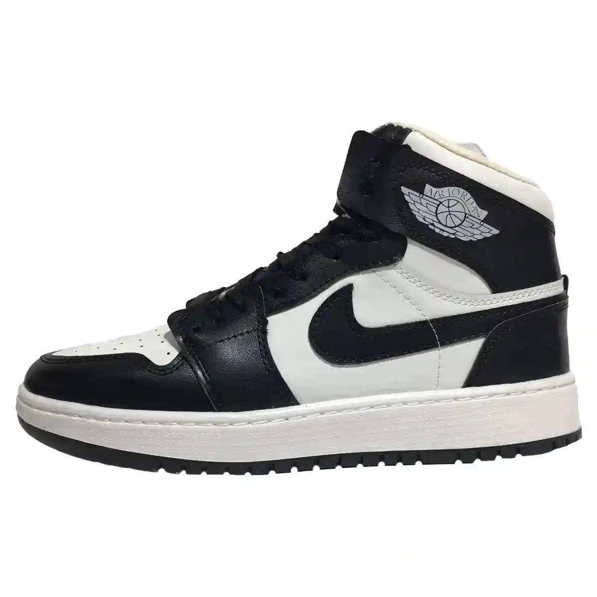 کفش کتونی ساقدار مردانه نایک جردن وان Jordan 1 سفید مشکی کد 220